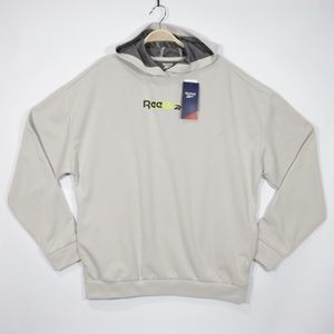 Reebok Men's Long Sleeve MYT OTH Pocket Oversize Sweatshirt Hoodie Stucco Size M